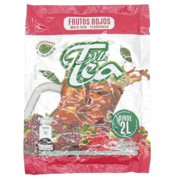 Té Polvo Mr Tea Frutos Rojos Sobre 20Gr