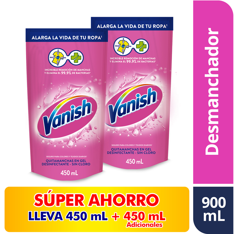 Vanish Gel Color Doypak 2 Unidades 900Ml Súper Oferta