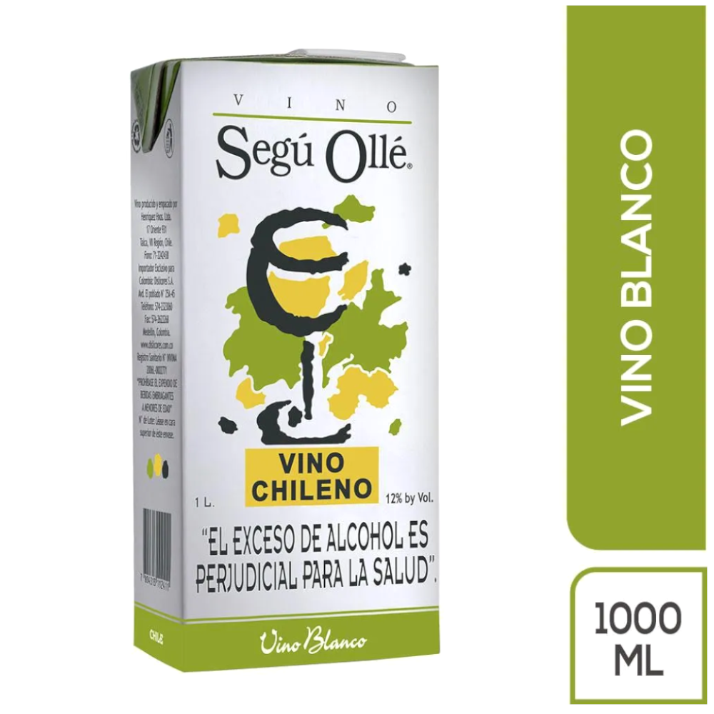 Vino Segu Olle Blanco Tetrapack 1000Ml