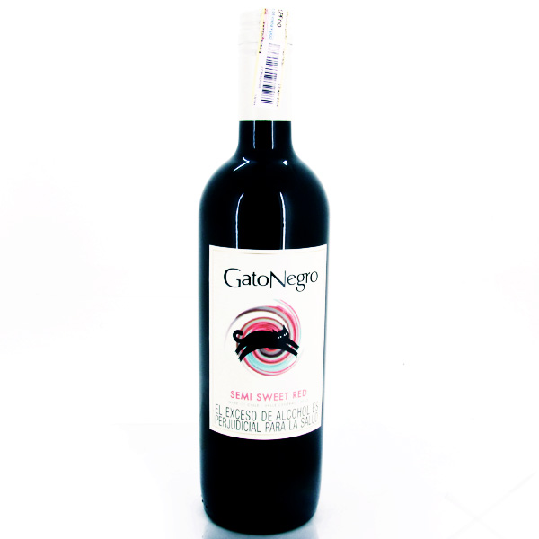 Vino Tinto Gato Negro Semi Sweet 750Ml