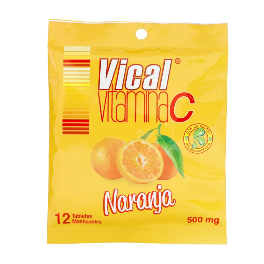 Vita C Vical Naranja Sachet 12 Unidades
