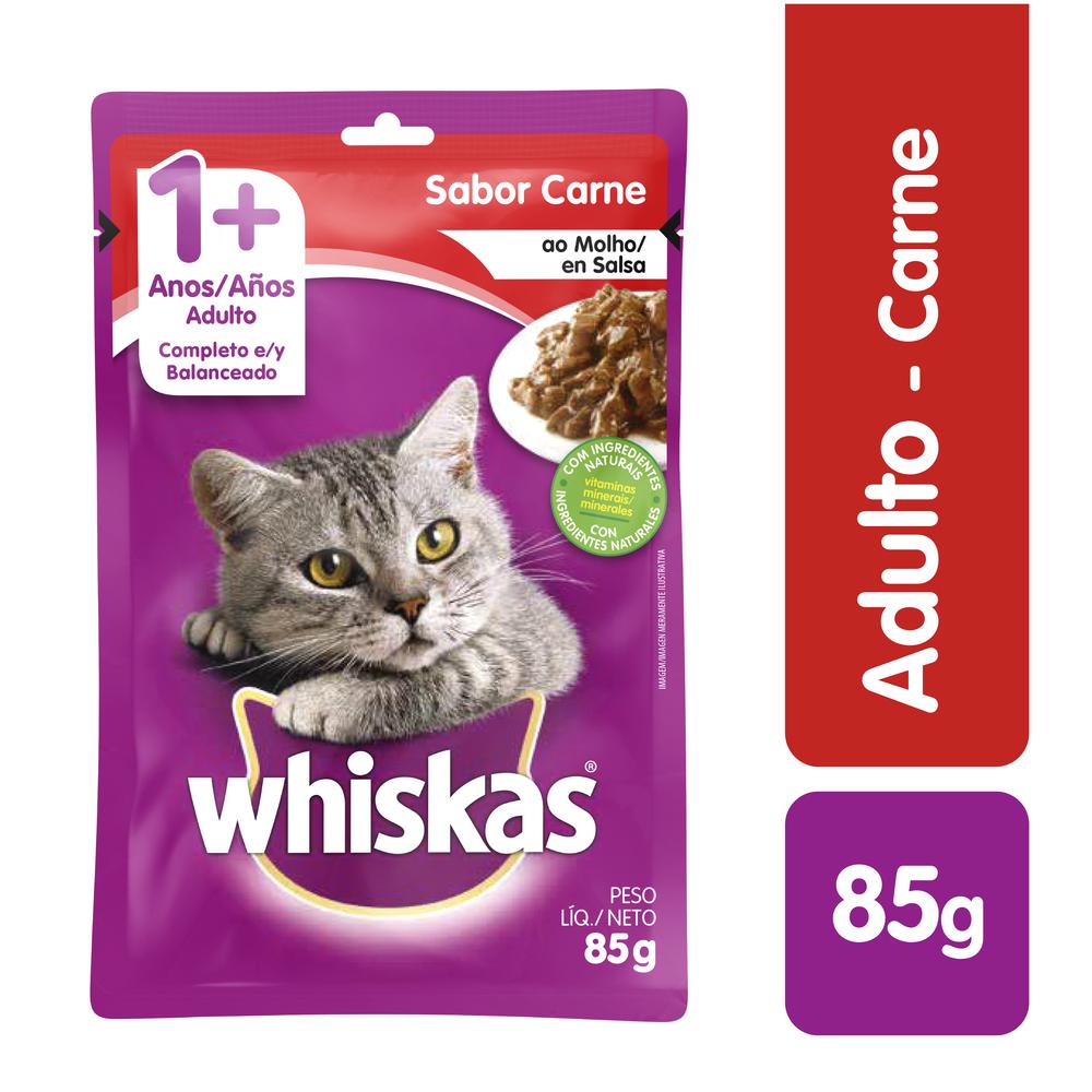 Whiskas Adulto Carne Pouch 85Gr