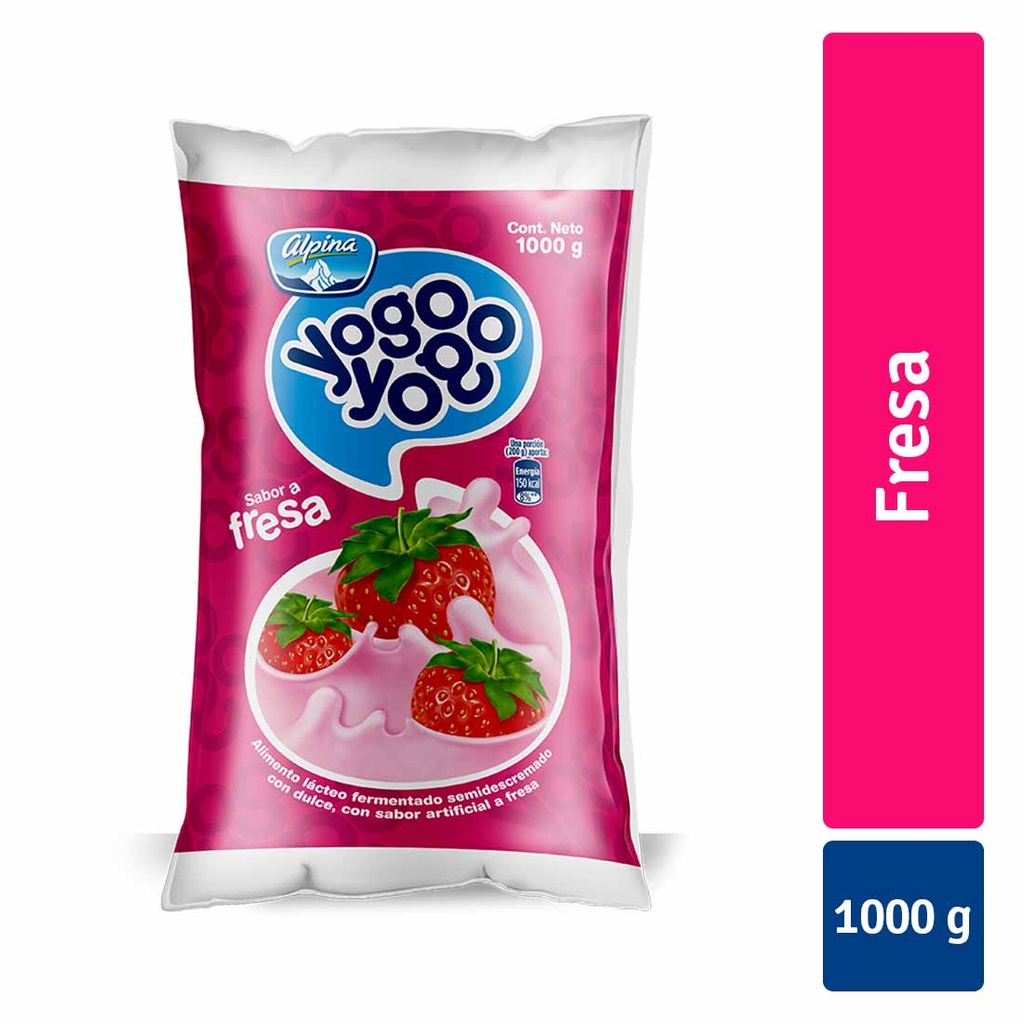 Yogo Yogo Fresa Bolsa 1000Gr