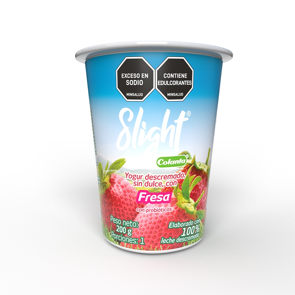 Yogur Colanta Slight Fresa Vaso 200Gr