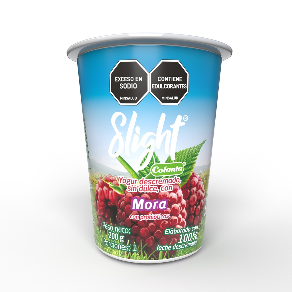 Yogur Colanta Slight Mora Vaso 200Gr