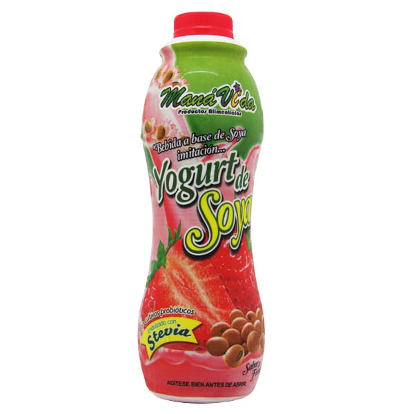 Yogur Mana Vida Soya Fresa 1000Ml