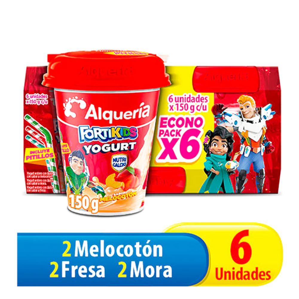 Yogurt Alqueria Ninos Vaso 6 Unidades 150Gr
