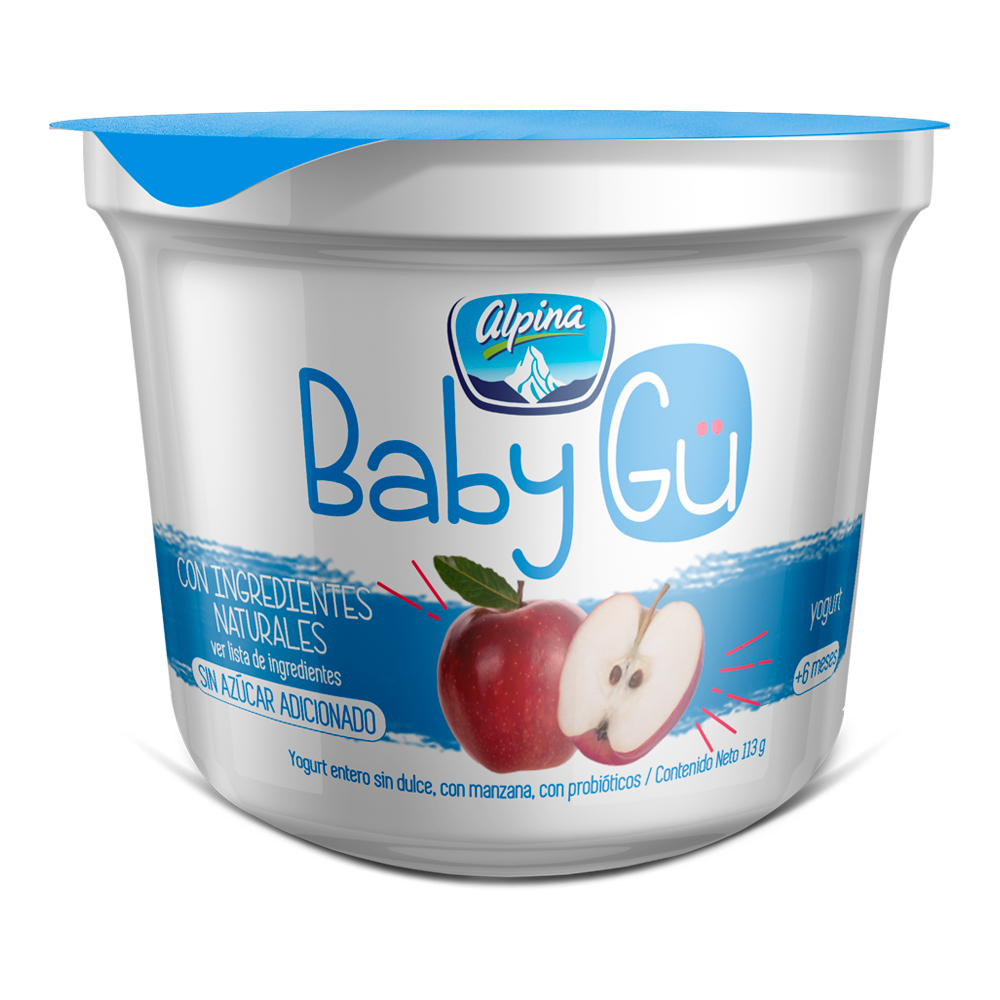Yogurt Babygu Manzana Alpina 113Gr