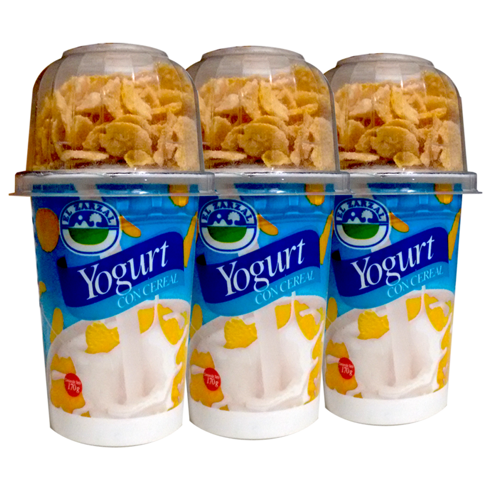 Yogurt Cereal El Zarzal 3 Unidades 510Gr