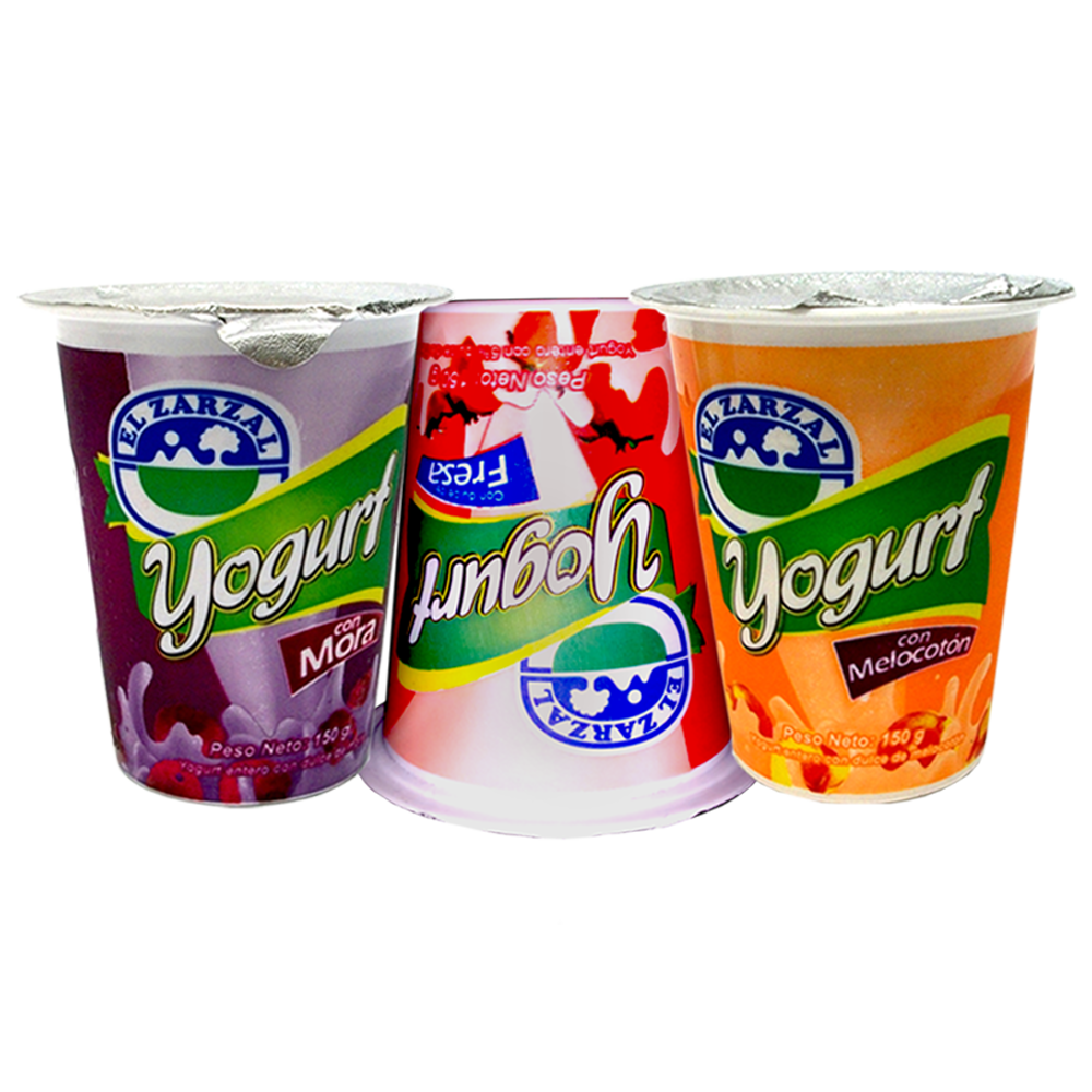 Yogurt El Zarzal Vaso 3 Unidades 450Gr