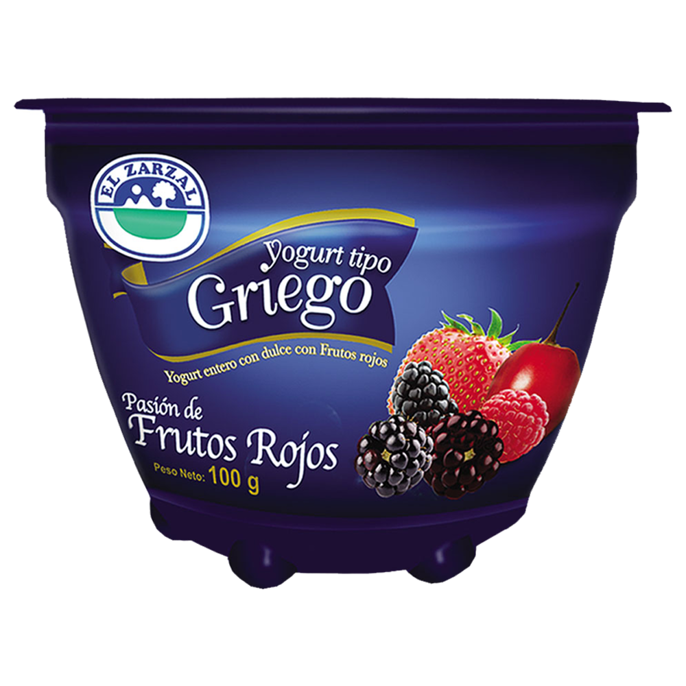 Yogurt Griego El Zarzal Frutos Rojos 100Gr