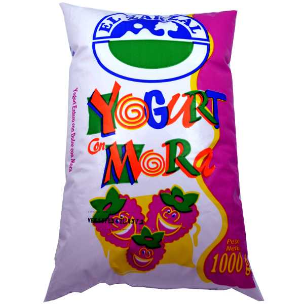 Yogurt Mora El Zarzal Bolsa 1000Gr