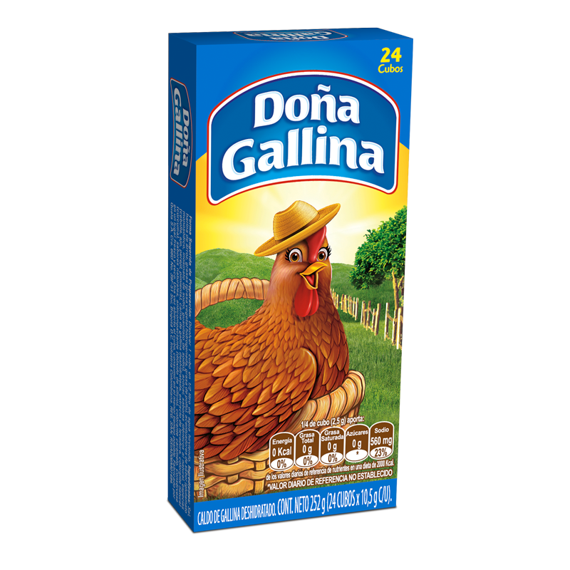 Caldo Doña Gallina Caja 24 Unidades 252Gr