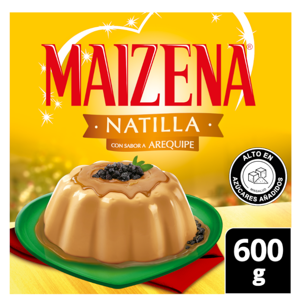 Natilla Maizena Arequipe Navidad 600Gr