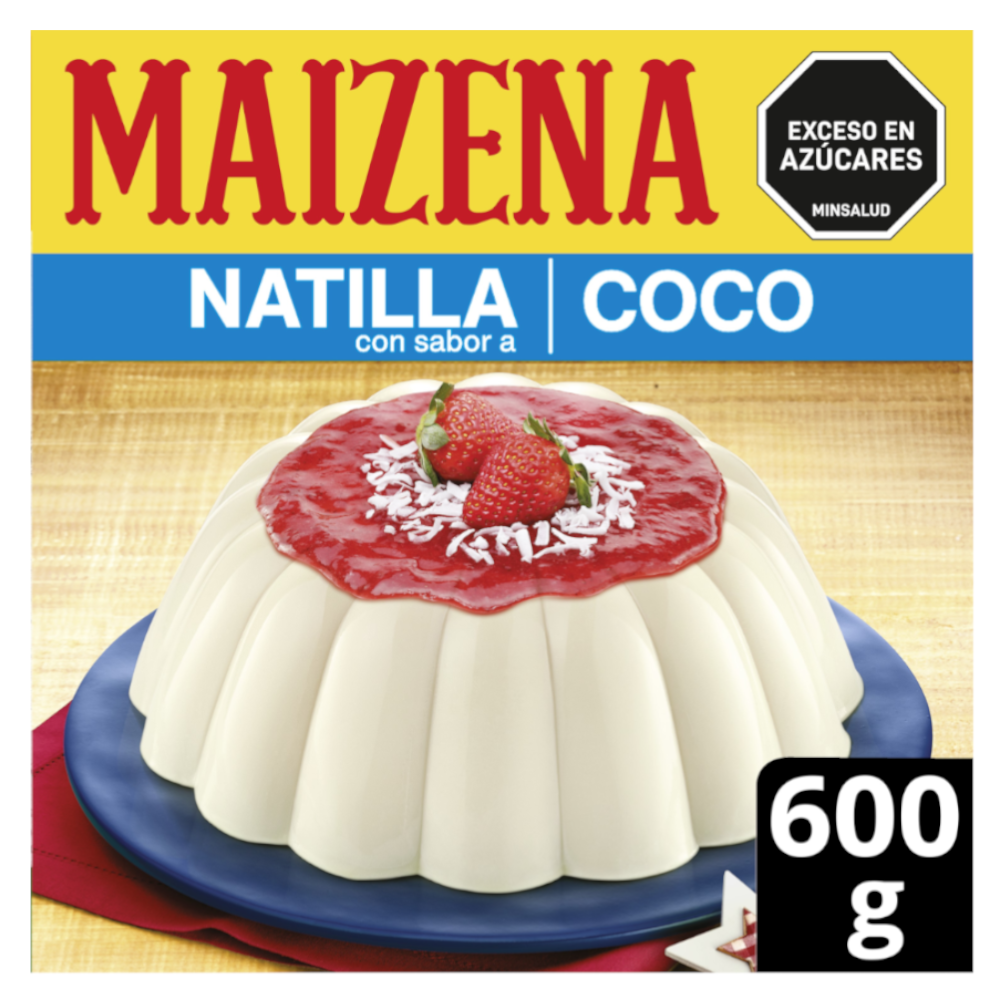 Natilla Maizena Coco Navidad 600Gr