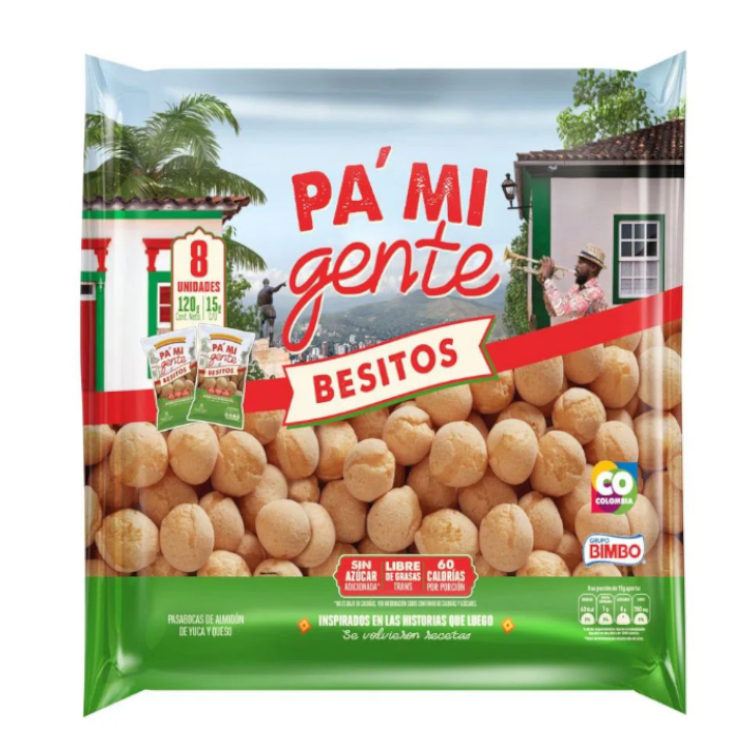 Besitos Pa'Mi Gente 120Gr 8 Unidades