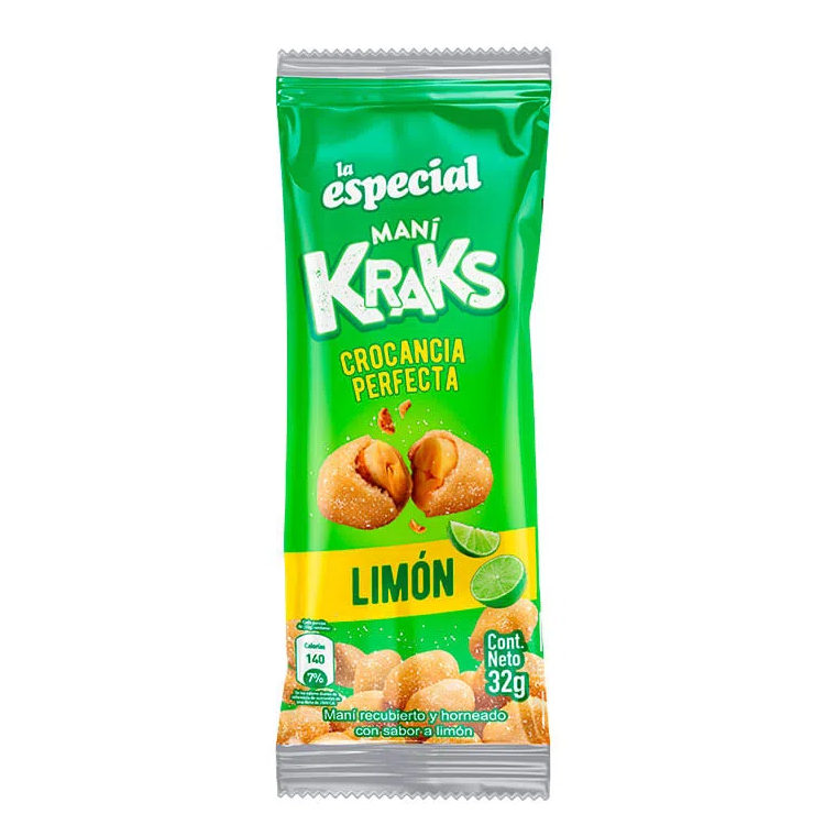 Mani La Especial Kraks Limón 32Gr