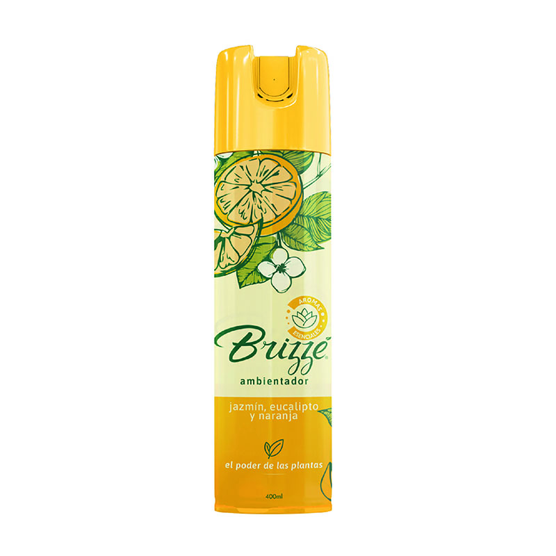 Ambientador Brizzé Jazmín Eucalipto y Naranja Spray 400Ml