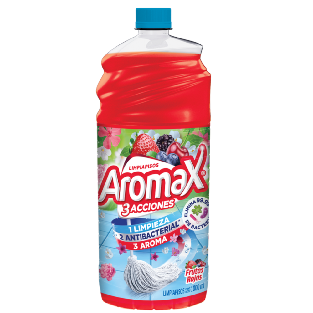 Limpia Pisos Aromax 3 Acciones Frutos Rojos 1000Ml