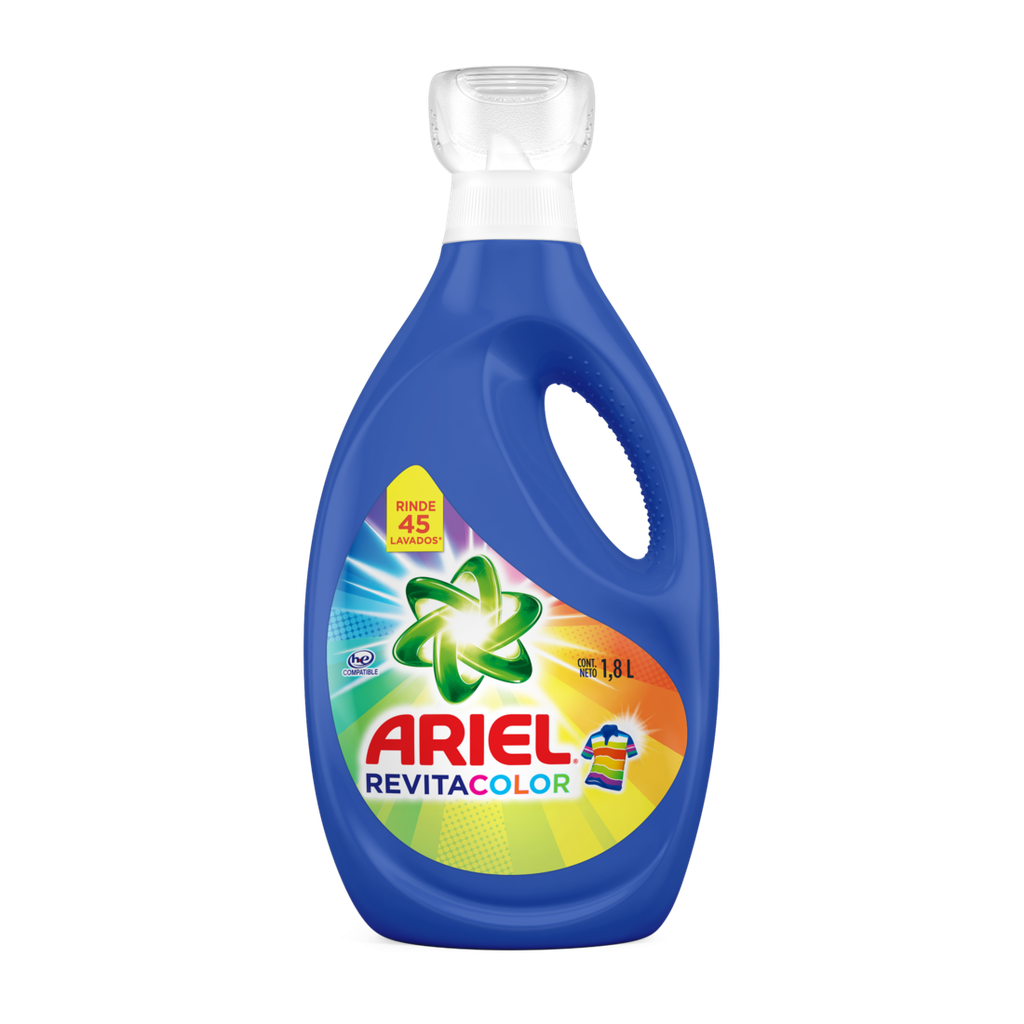 Detergente Líquido Ariel Revitacolor 1800Ml