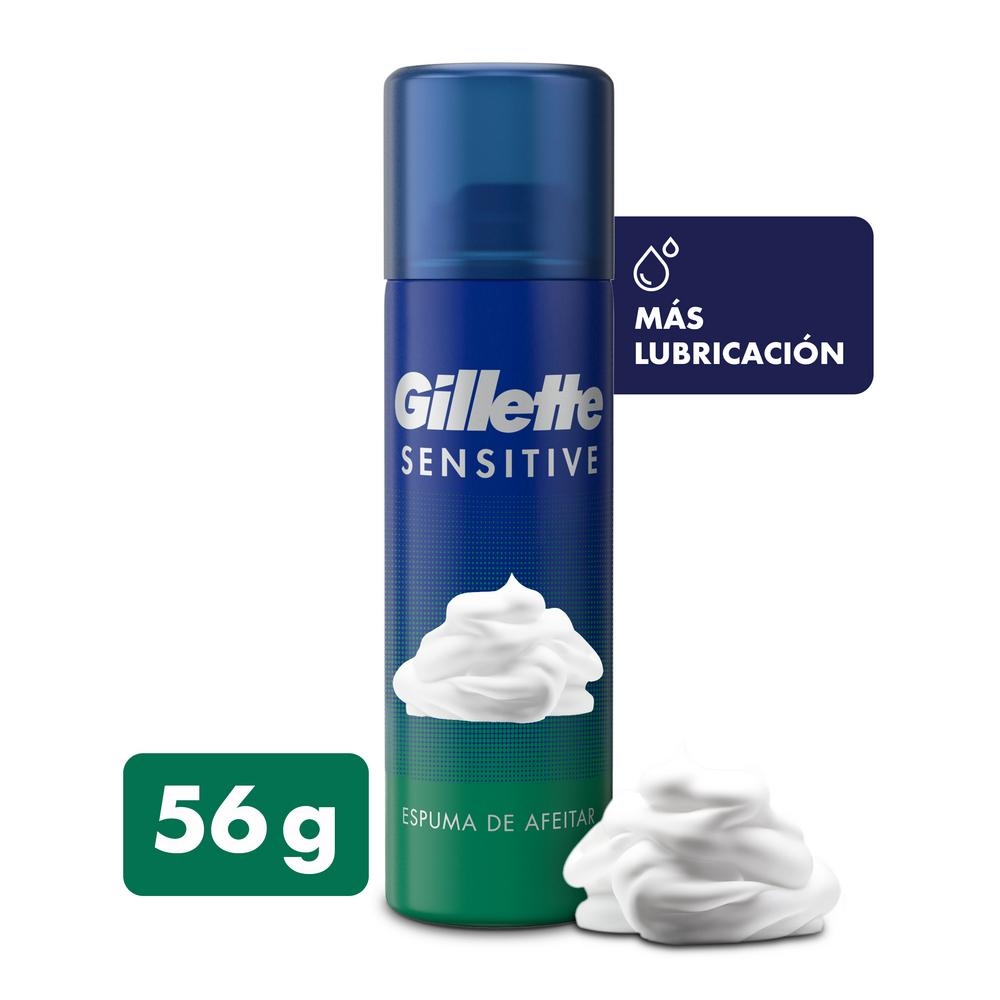 Espuma De Afeitar Gillette Sensitive 56Gr