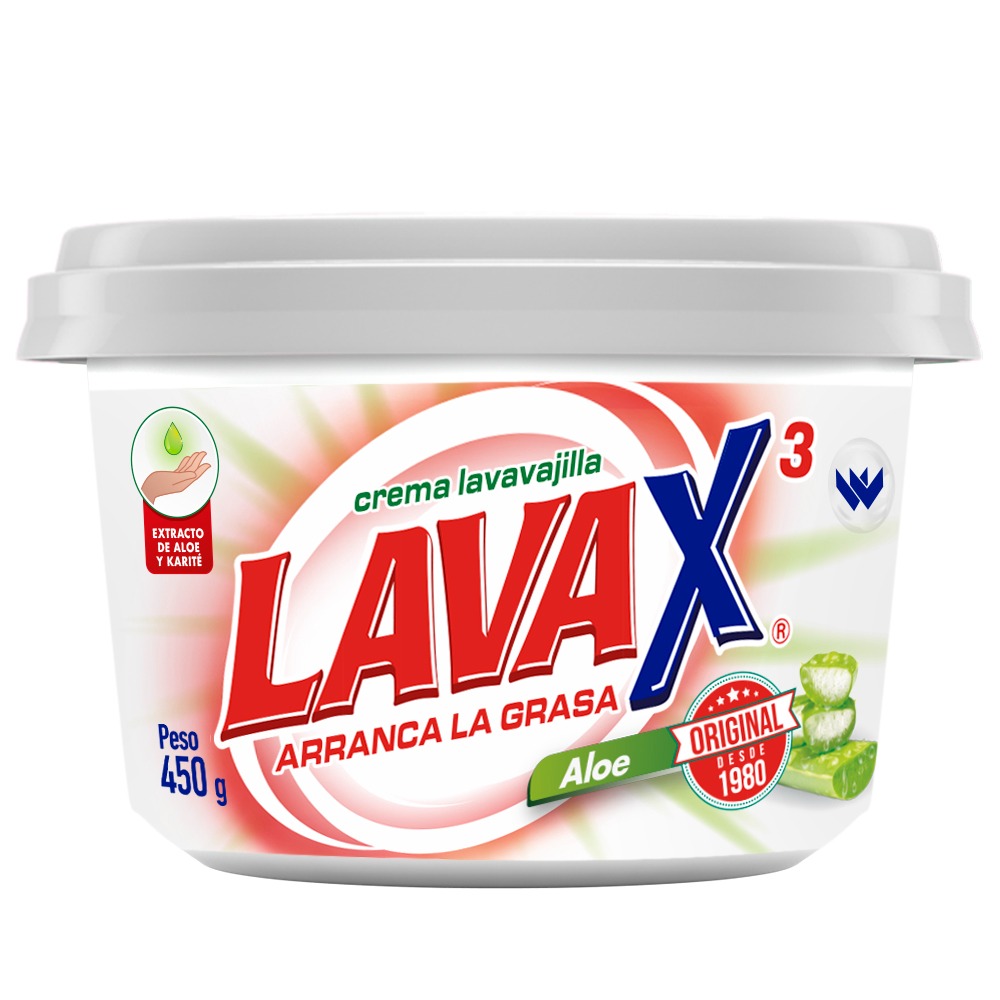 Lavaplatos Lava X3 Aloe Karite 450Gr