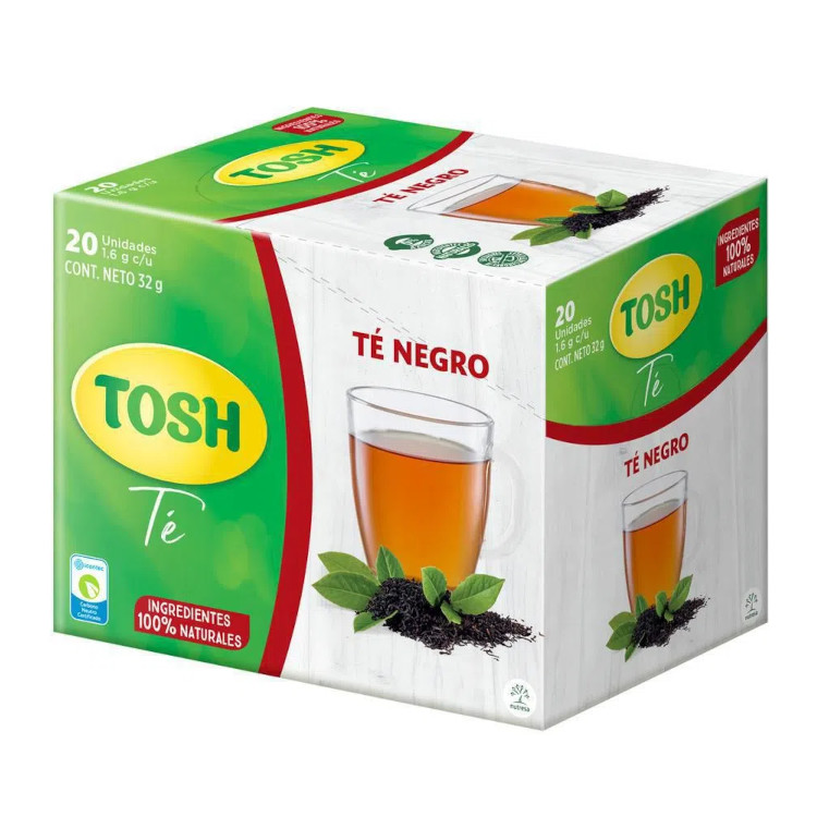 Té Negro Tosh 20 Unidades 32Gr