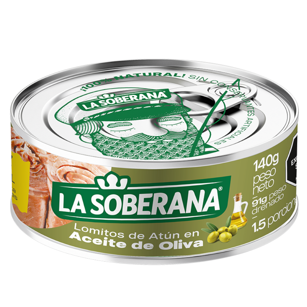 Lomitos De Atún La Soberana Aceite de Oliva 140Gr