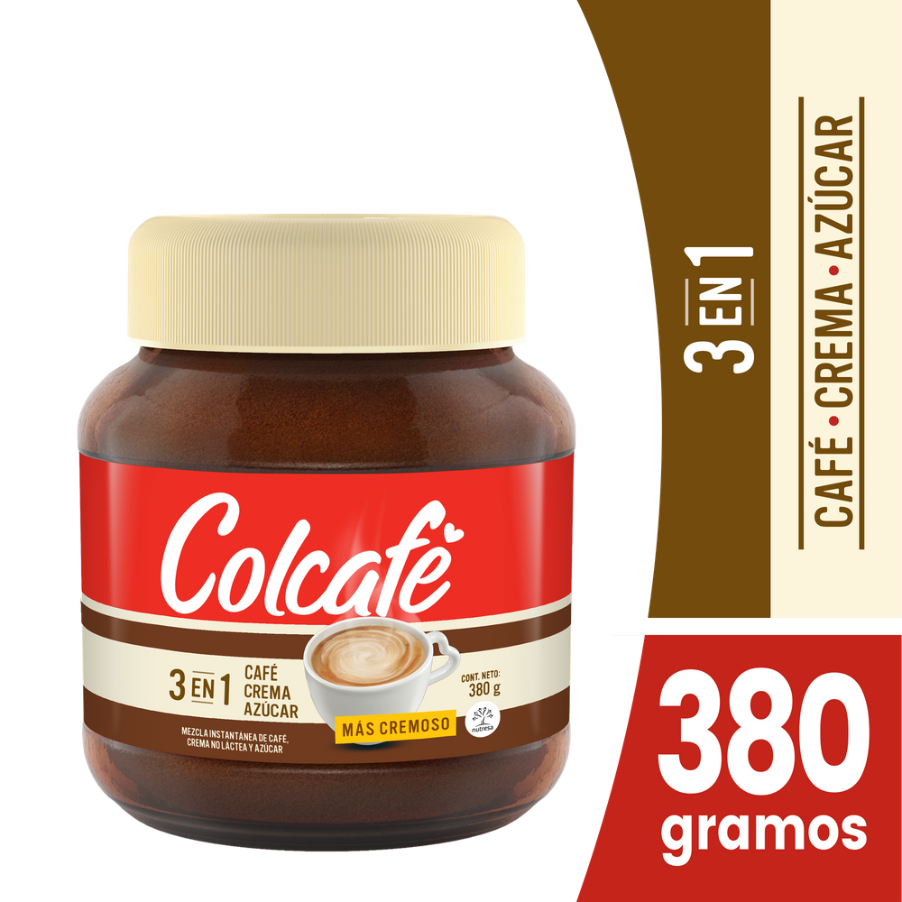 Cafe Colcafe 3 En 1 Frasco 380Gr