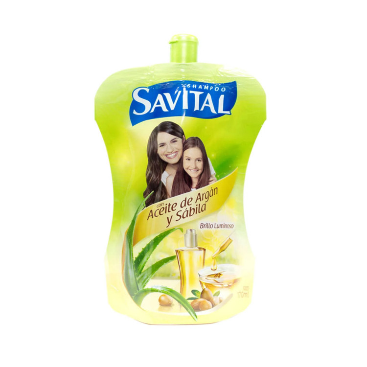 Shampoo Savital Argan Sabila Doypack 170Ml