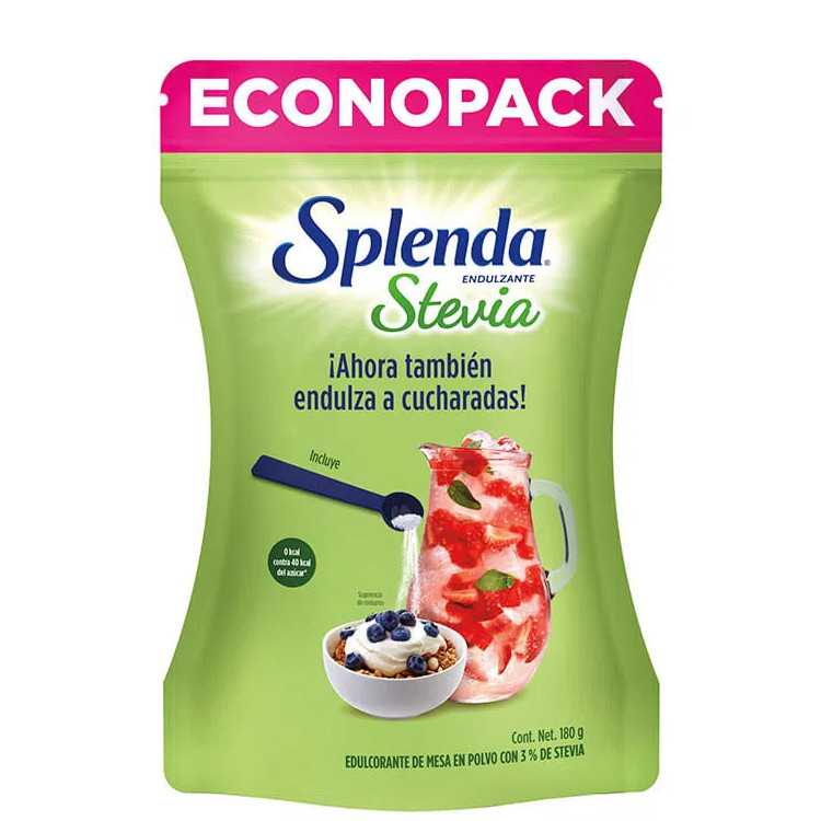 Endulzante Splenda Endulzado Stevia Econopack 180Gr