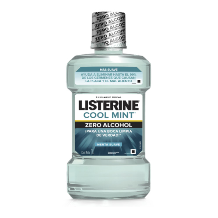 Enjuague Bucal Listerine Cool Mint ZeroAlcohol 1000Ml