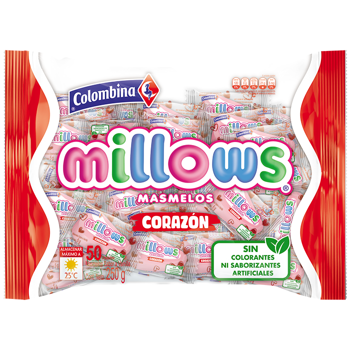 Masmelos Millows Corazón 250Gr
