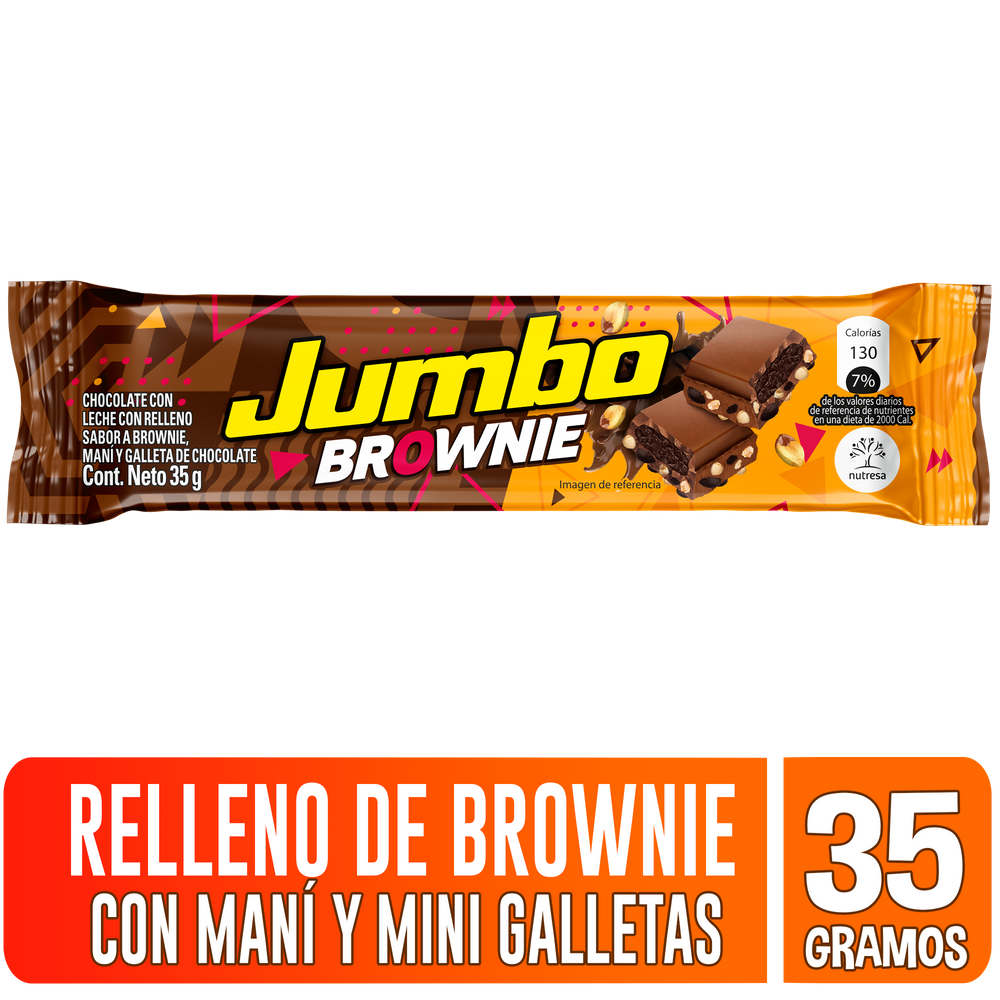 Chocolatina Jumbo Brownie 35Gr