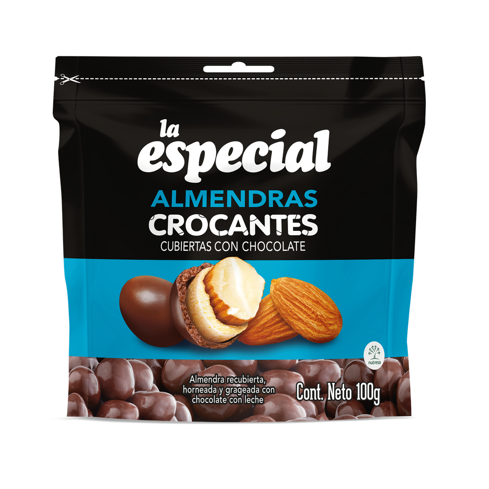 Almendras Crocantes Cubiertas De Chocolate DoyPack La Especial 100Gr
