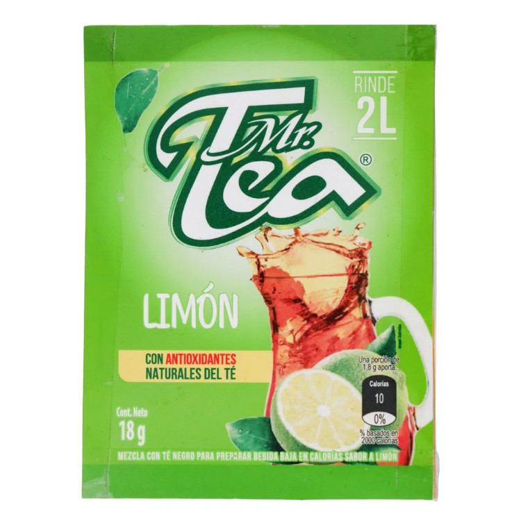 Té Polvo Mr Tea Limón Sobre 18Gr