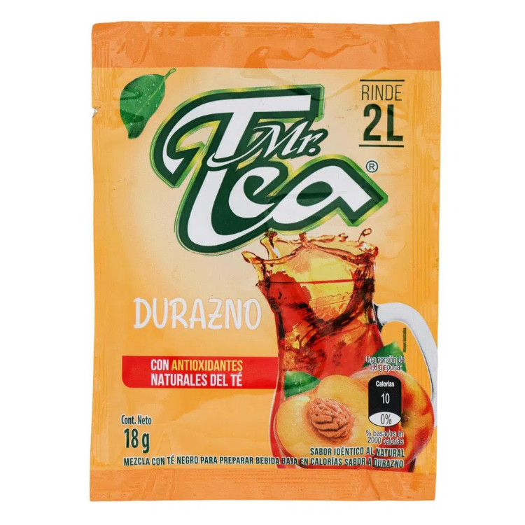 Té Polvo Mr Tea Durazno Sobre 18Gr