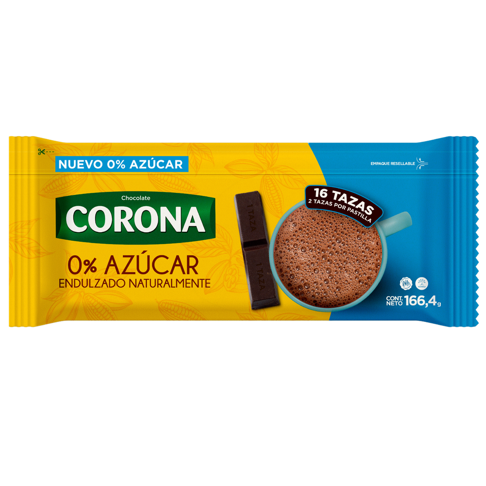 Chocolate Corona 0% Azúcar 166.4Gr