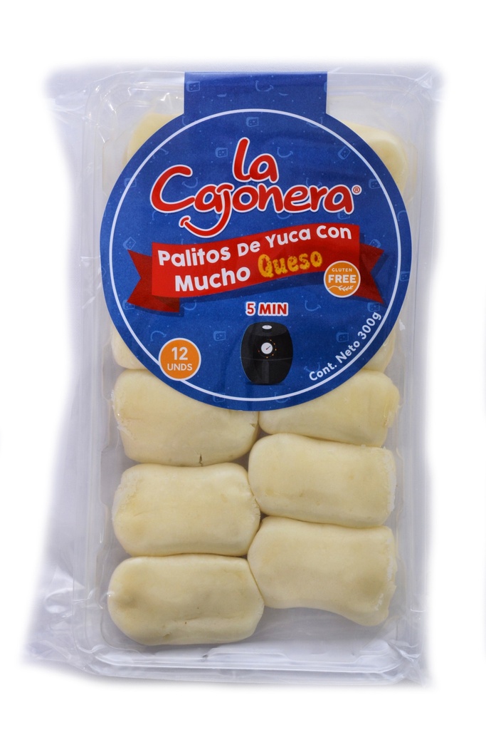 Palitos de Yuca queso La Cajonera 12 Unidades 300Gr