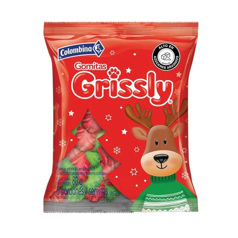 Gomas Grissly Navidad 80Gr