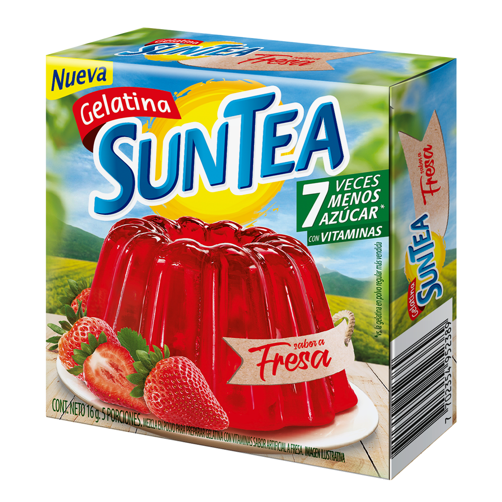 Gelatina Suntea Fresa 16Gr