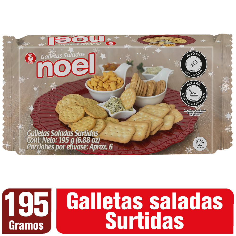 Galletas Navidad Salada Noel Surtida 195Gr