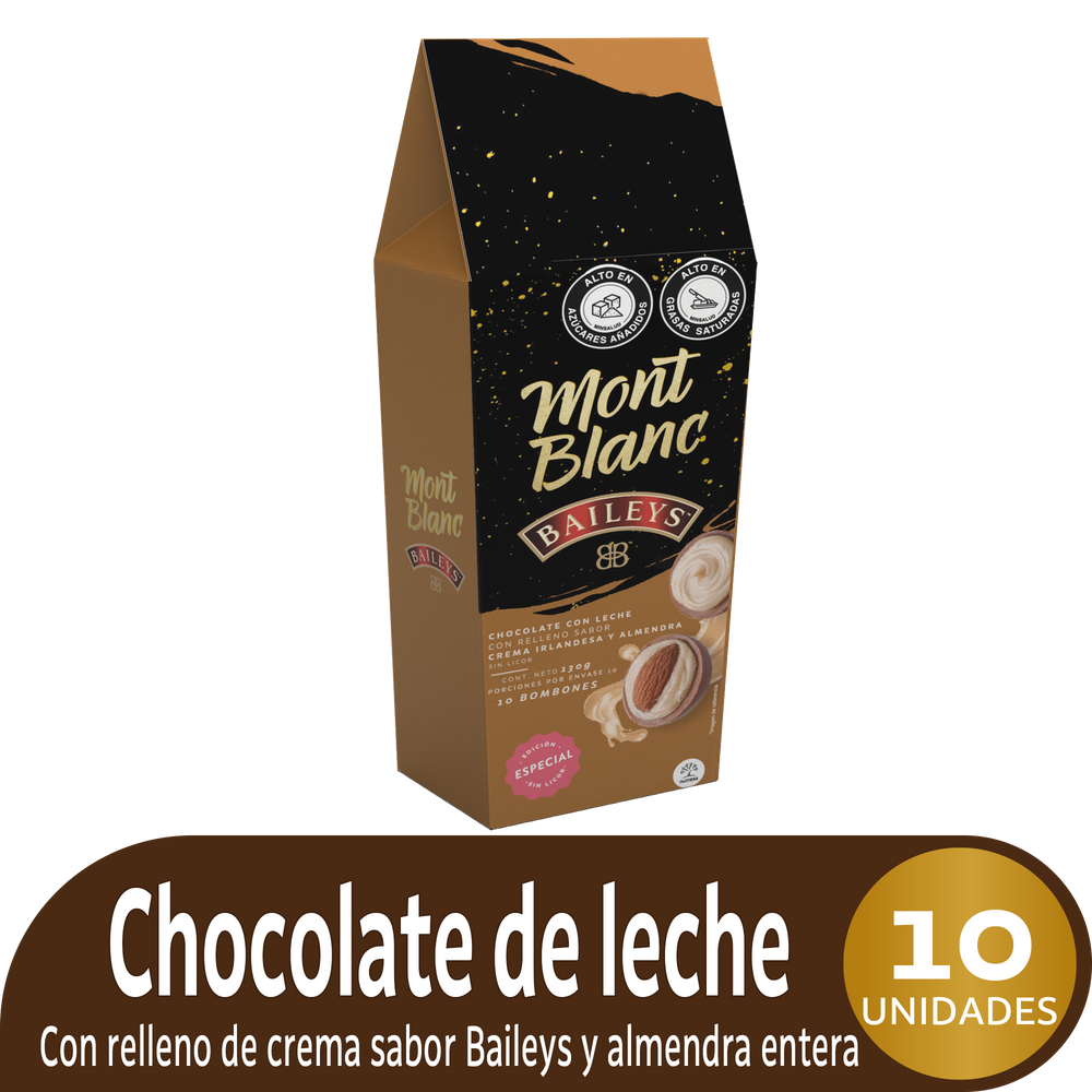 Chocolatina Montblanc Baileys 10 Unidades 130Gr
