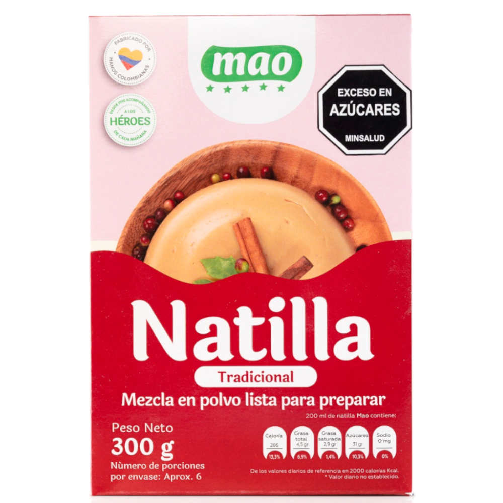 Mezcla Natilla Tradicional Mao Navidad 300Gr