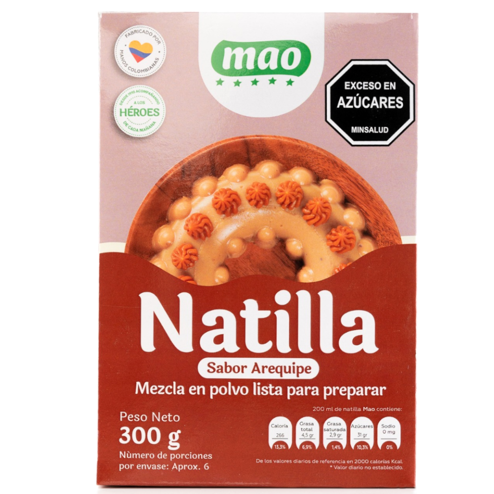 Mezcla Natilla Arequipe Mao Navidad 300Gr