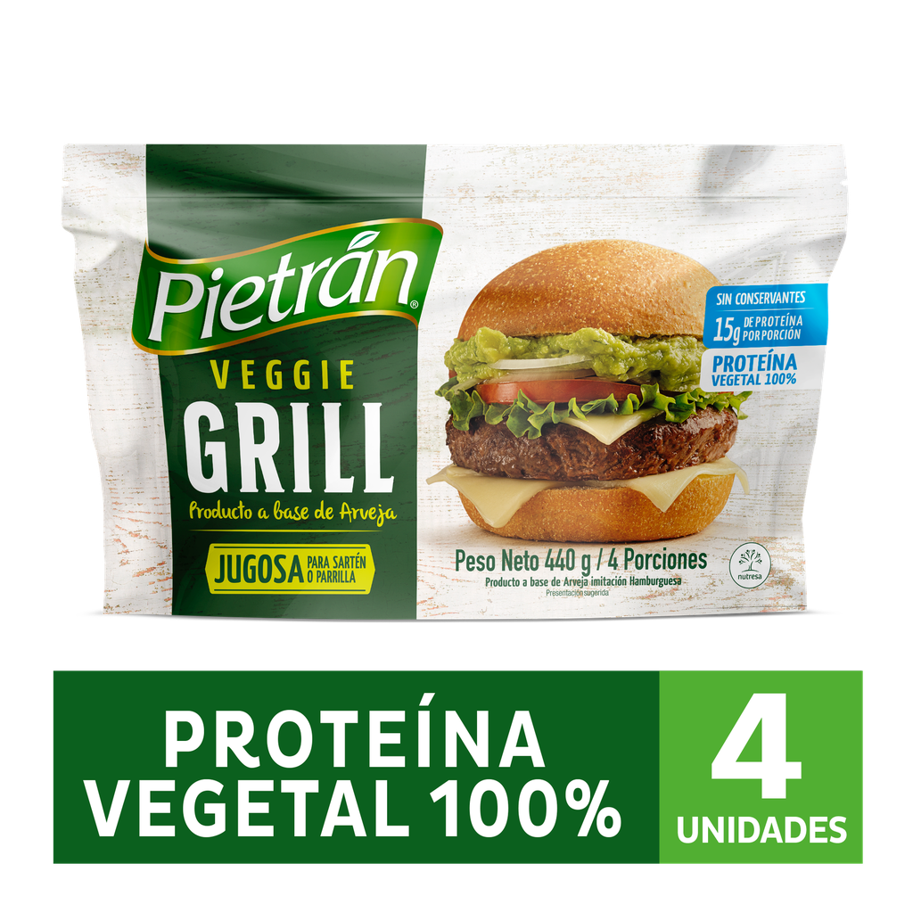 Veggie Burger Grill Pietrán 440Gr