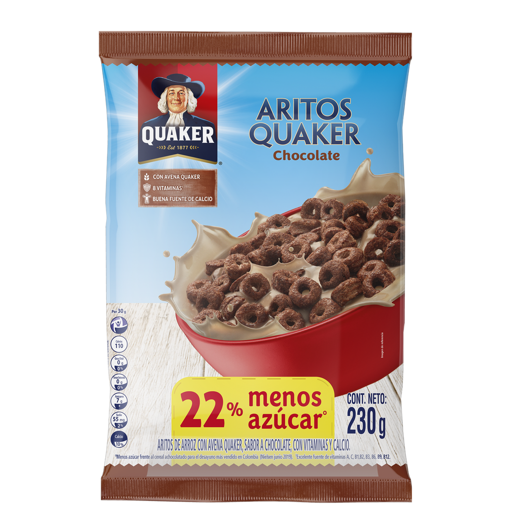 Aritos Quaker Chocolate 230Gr