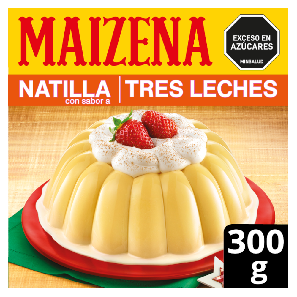 Natilla Maizena Tres Leches Navidad 300Gr