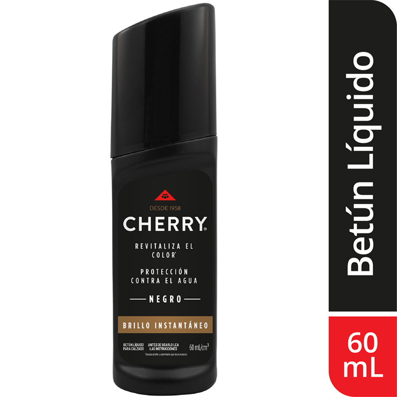 Betún Líquido Cherry Negro 60Ml