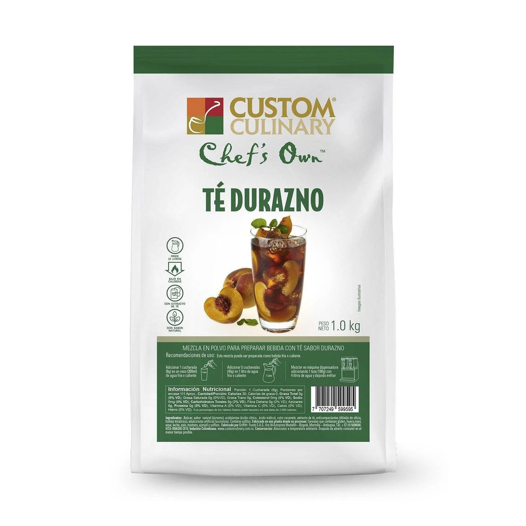 Te Durazno Custom Culinary Bolsa 1000Gr